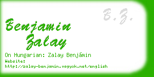 benjamin zalay business card