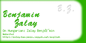 benjamin zalay business card